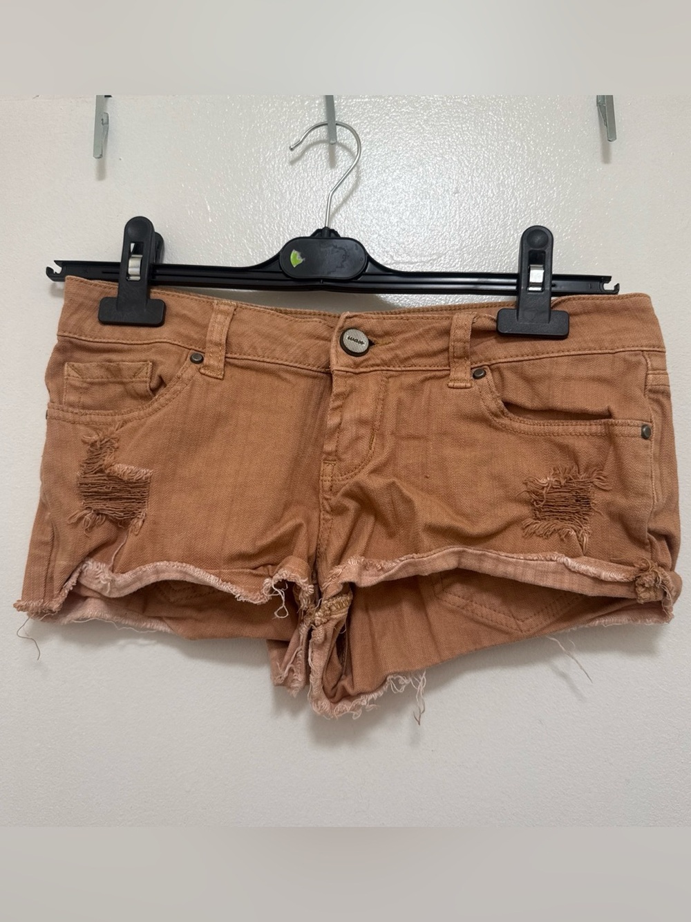 Vintage Y2K Distressed Wax Jeans Shorts